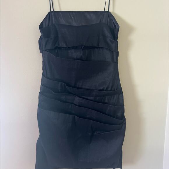 Bardot Black Nina Mini Dress size Medium - Picture 6 of 10